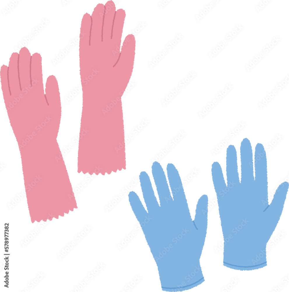 Obraz premium ゴム手袋のイラスト