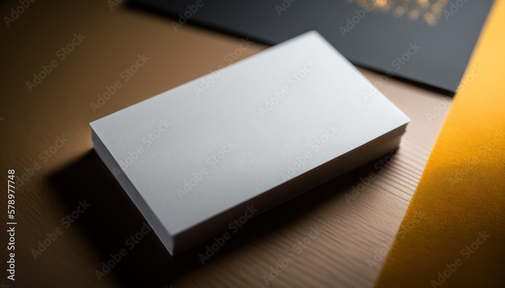 Blank business card mockup isolated 3d rendering, neutral background Blank business card mockup isolated 3d rendering, neutral background