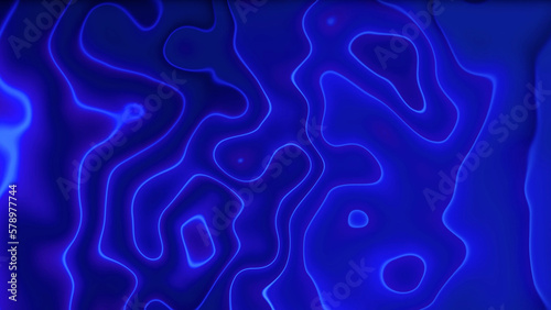 3d rendering modern wave lanes background with gradient blue colour for beauty and fashion product presentation