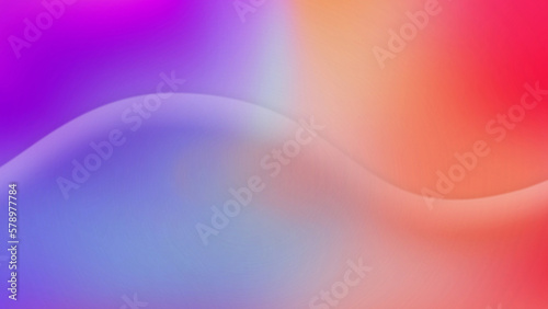 3d rendering fluid wave liquid neon dynamic magenta and blue gradient background for presentations.
