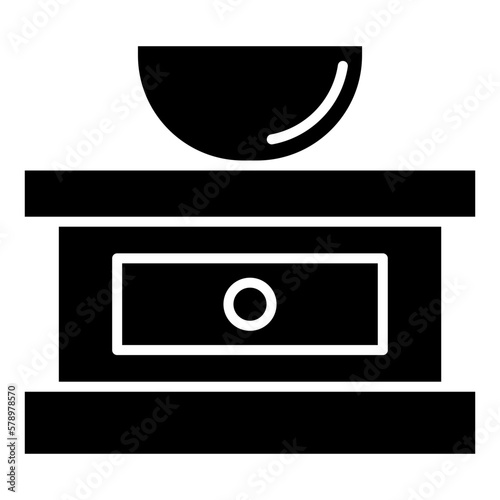 bowl on the table icon