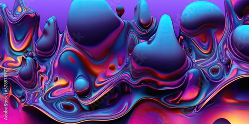 Colorful Flowing Waves and Streams. Abstract background