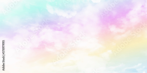 Subtle pastel background of clouds in the sky