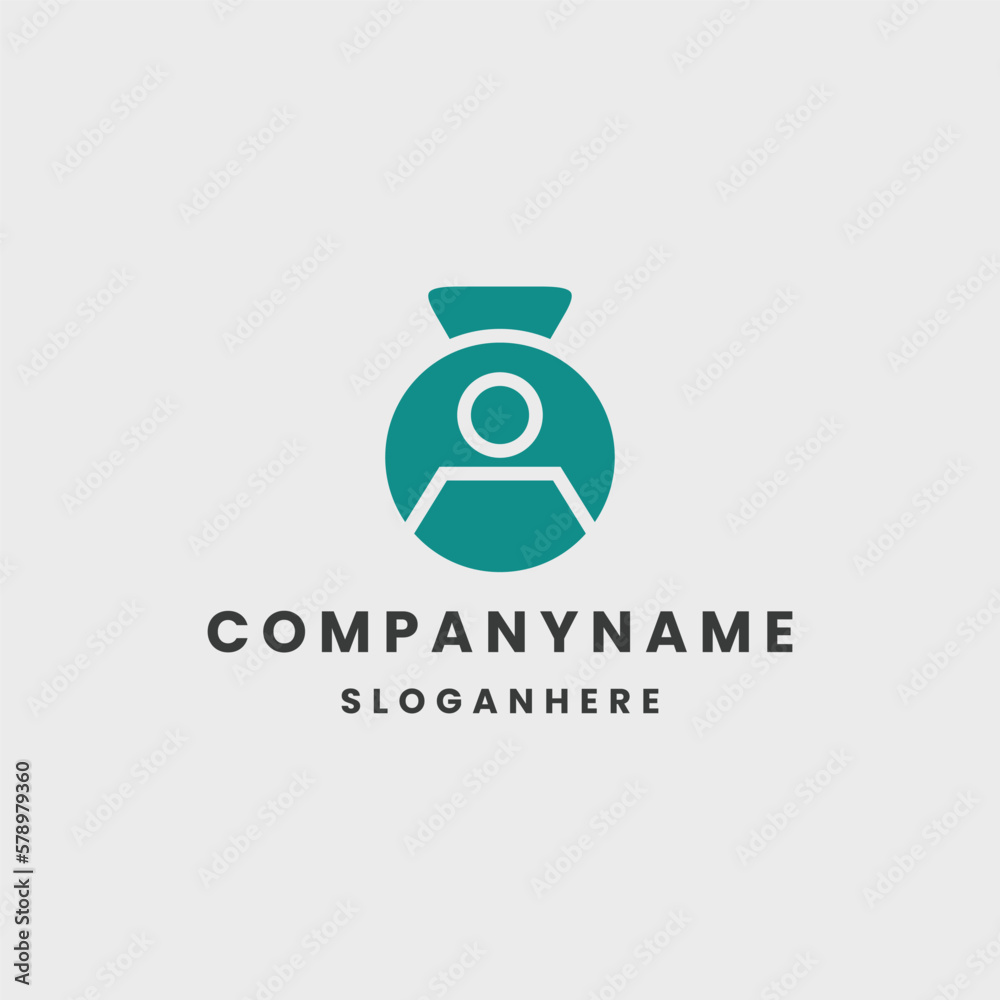 People gym logo template vector illustration design People gym logo template vector illustration design