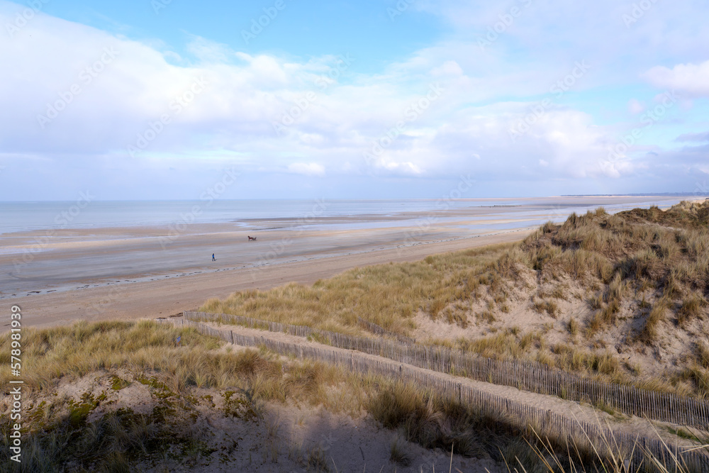 Sand dunes of Annoville in the Cotentin coast Sand dunes of Annoville in the Cotentin coast