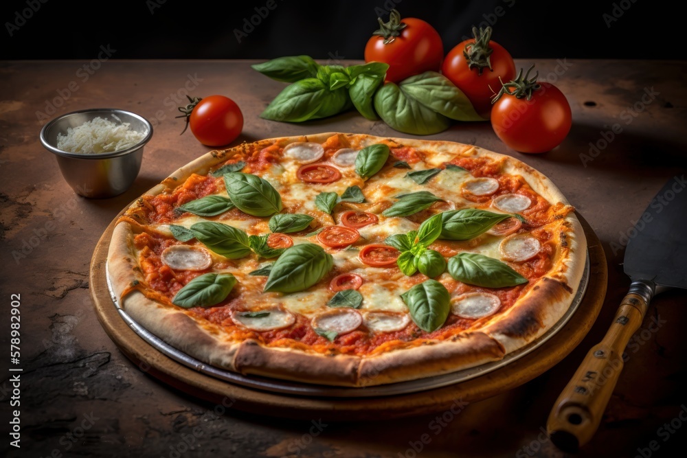 prepared Italian pizza, generative ai prepared Italian pizza, generative ai