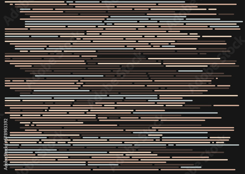 Code on screen vector illustration, flat cartoon coding lines simulation