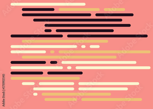 Code on screen vector illustration, flat cartoon coding lines simulation