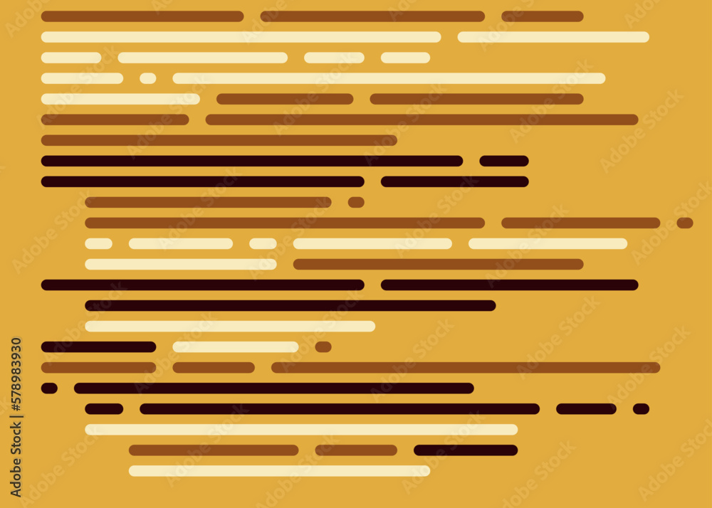 Code on screen vector illustration, flat cartoon coding lines simulation Code on screen vector illustration, flat cartoon coding lines simulation