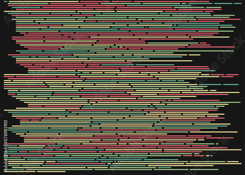 Code on screen vector illustration, flat cartoon coding lines simulation