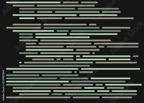 Code on screen vector illustration, flat cartoon coding lines simulation