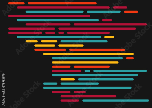 Code on screen vector illustration, flat cartoon coding lines simulation