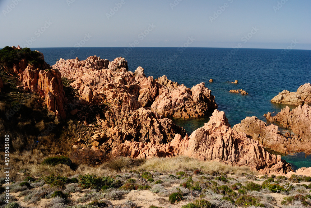 La costa tra Cala Cruxitta e Costa Paradiso La costa tra Cala Cruxitta e Costa Paradiso