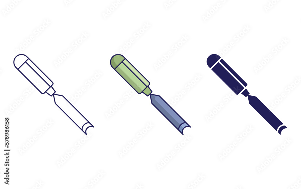 Chisels vector icon