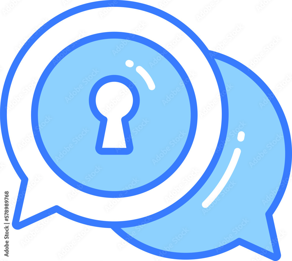 Encrypted chat vector design in modern style, premium icon Encrypted chat vector design in modern style, premium icon