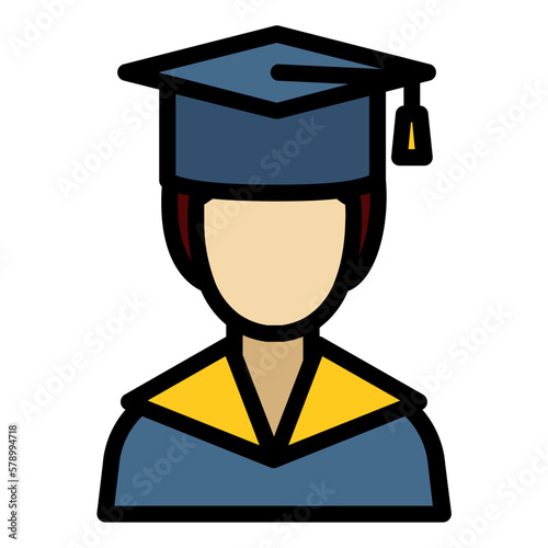 Male graduates icon