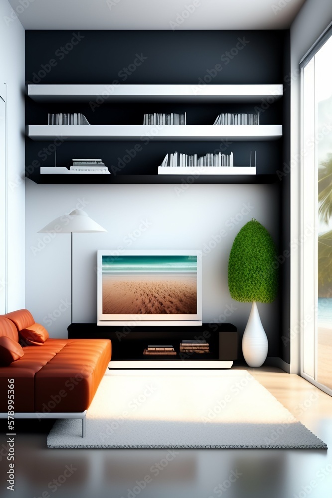 modern living room generative ai modern living room generative ai