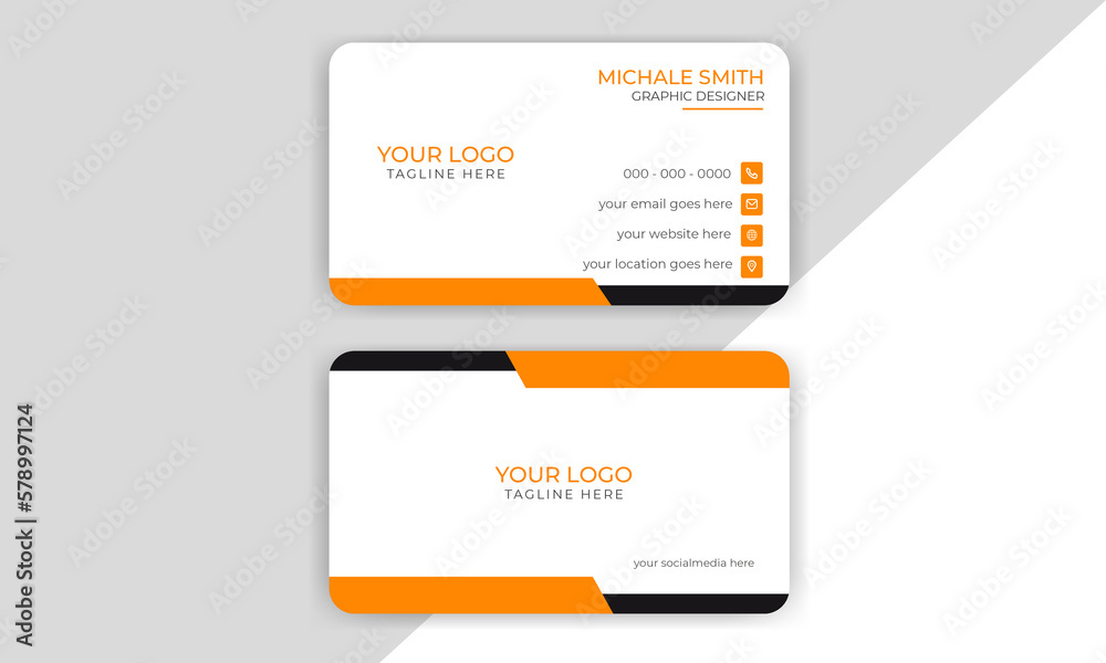 Business card template, Creative modern name card, Professional business card Business card template, Creative modern name card, Professional business card