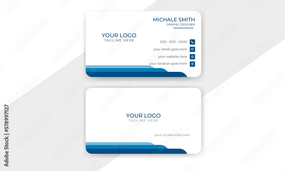 Visiting card, Professional business card, Creative modern name