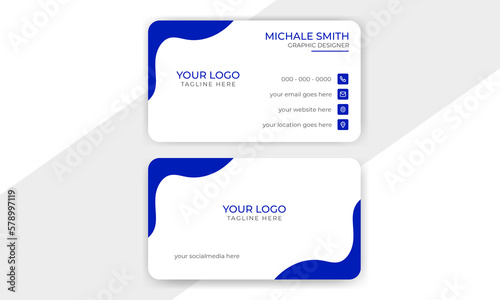 Business Card Design Template, Visiting Card, Creative and modern business card template