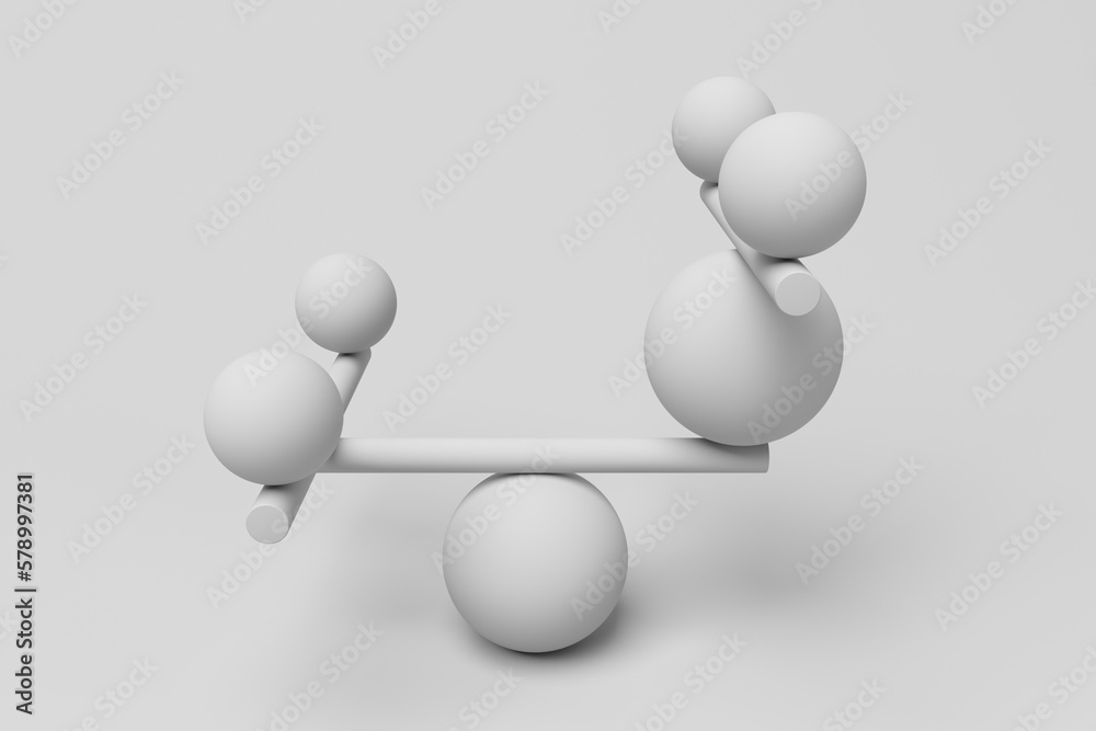 Geometric shapes in impossible balance Geometric shapes in impossible balance