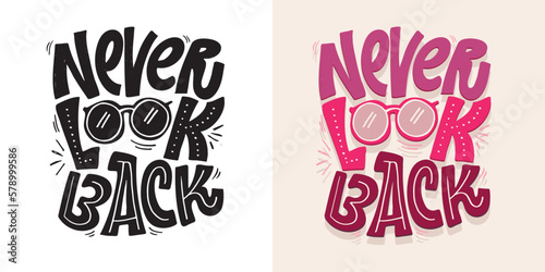 Cute hand drawn doodle lettering postcard about life. Lettering for t-shirt design, mug print, invitation.