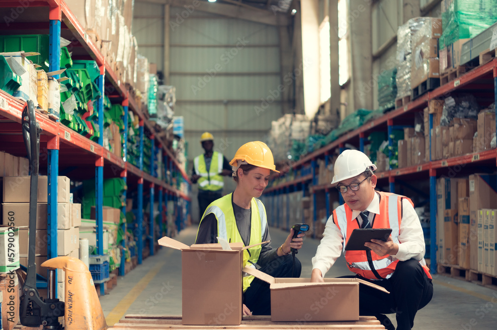 Before exporting to other nations, The product owner meets with the foreman and warehouse personnel to verify their own items held at this warehouse. Before exporting to other nations, The product owner meets with the foreman and warehouse personnel to verify their own items held at this warehouse.
