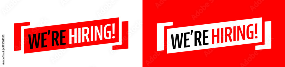 Fototapeta premium We are hiring