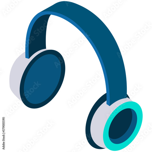 headphones isolated on white