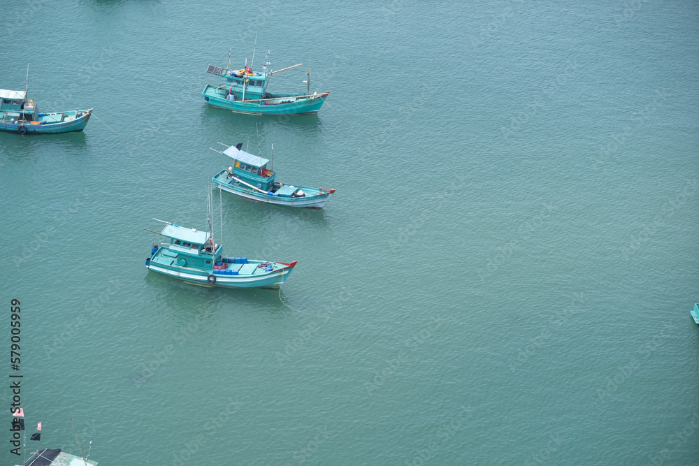 fishing boats in the Gulf of Thailand