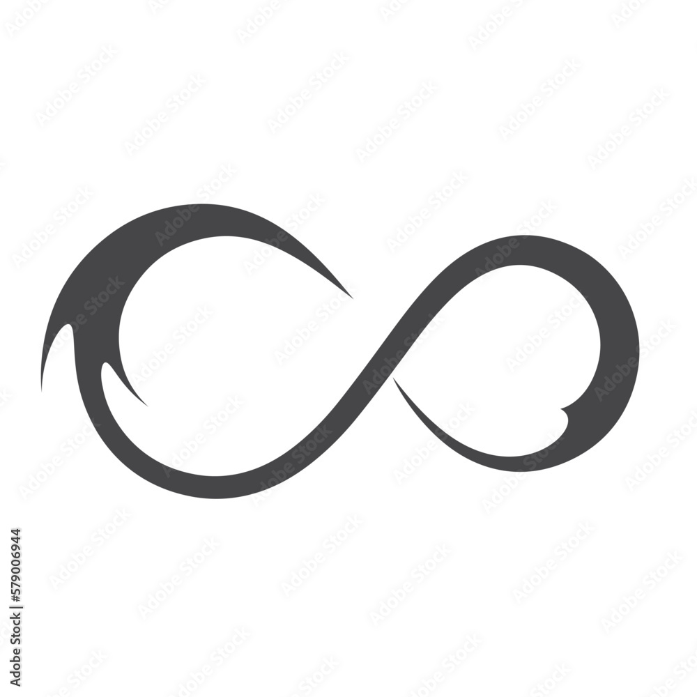 decorative lines infinity icon symbol vector illustration decorative lines infinity icon symbol vector illustration