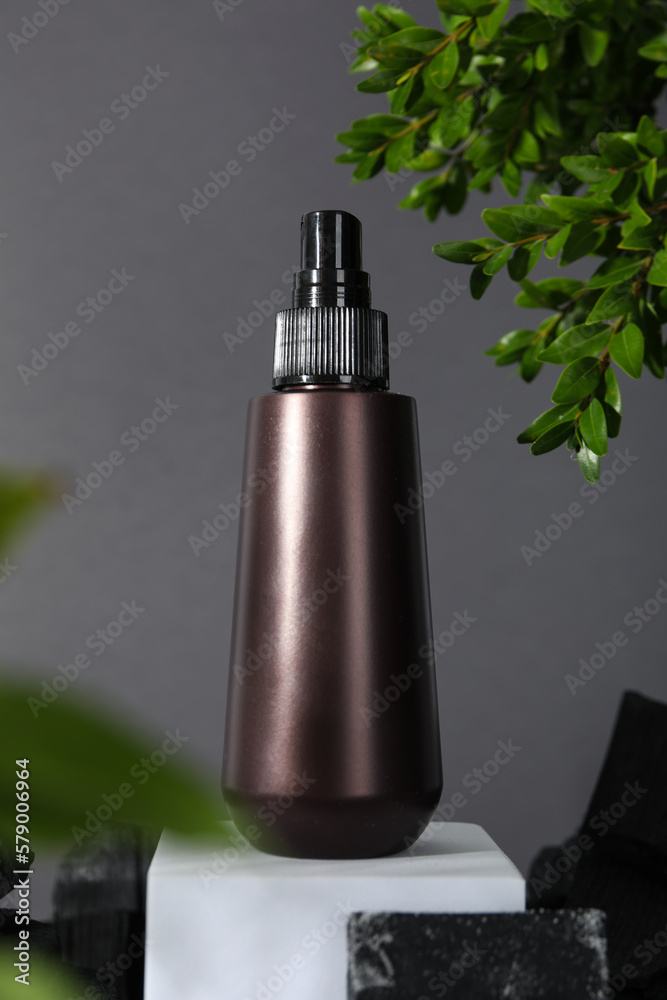 Fototapeta premium Beauty and skin care, cosmetic and charcoal