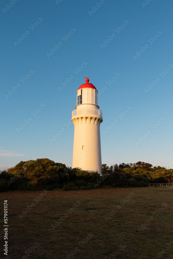 Morning view of Cape Schanck lighthouse, Victoria, Australia.