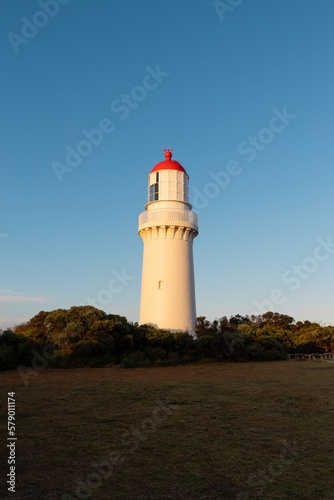 Morning view of Cape Schanck lighthouse  Victoria  Australia.