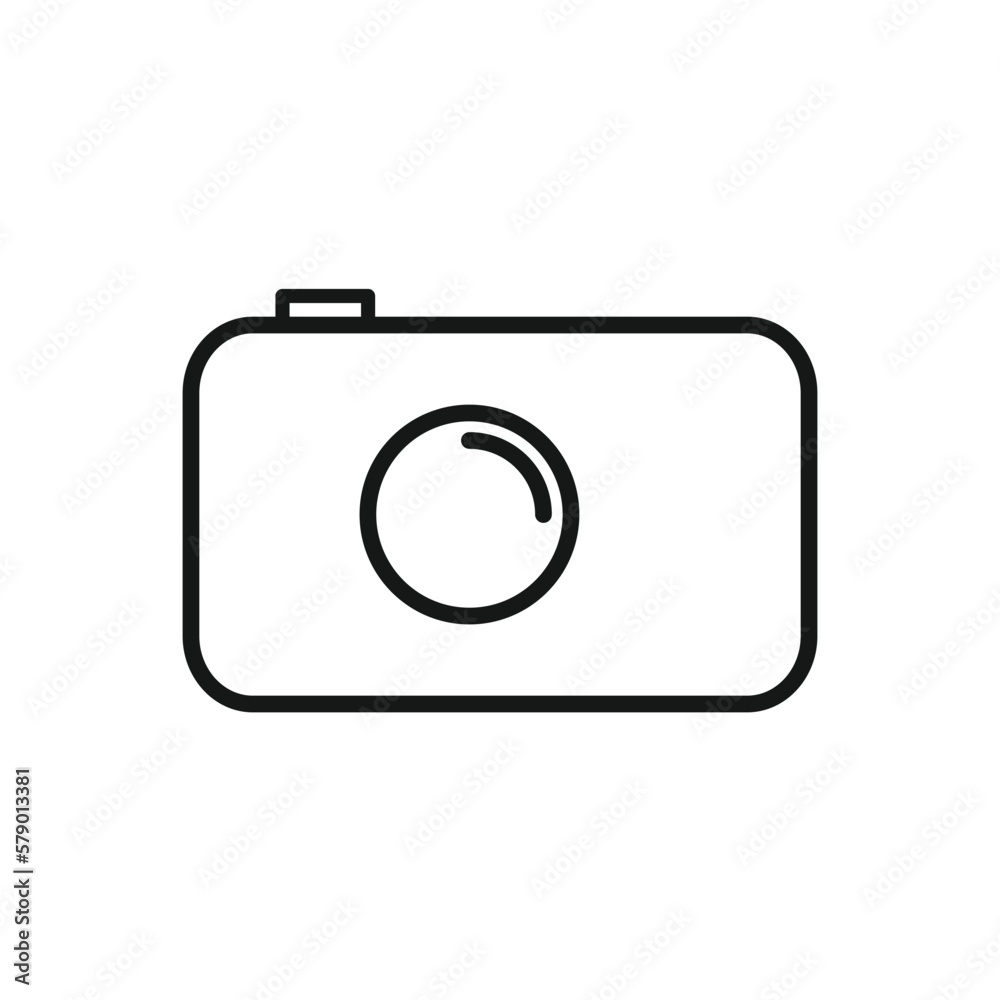 Editable Icon of Camera, Vector illustration isolated on white background. using for Presentation, website or mobile app
