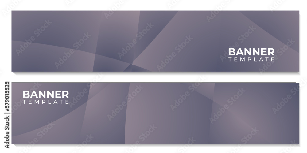 set of banner template with wave colorful