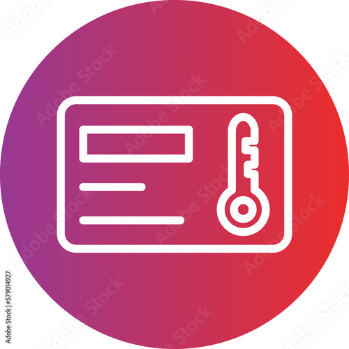 Vector Design Keycard Icon Style