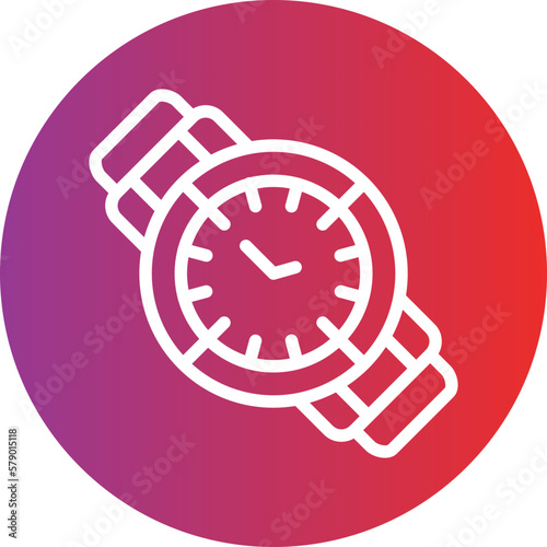 Vector Design Wristwatch Icon Style