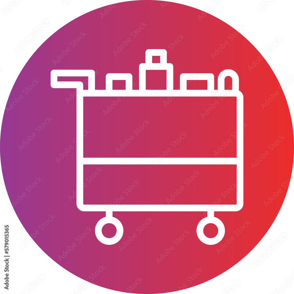 Vector Design Airplane Food Trolley Icon Style Vector Design Airplane Food Trolley Icon Style