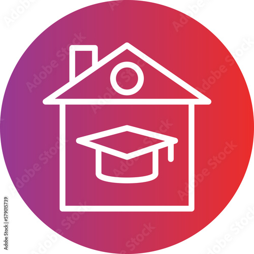 Vector Design Homeschooling Icon Style