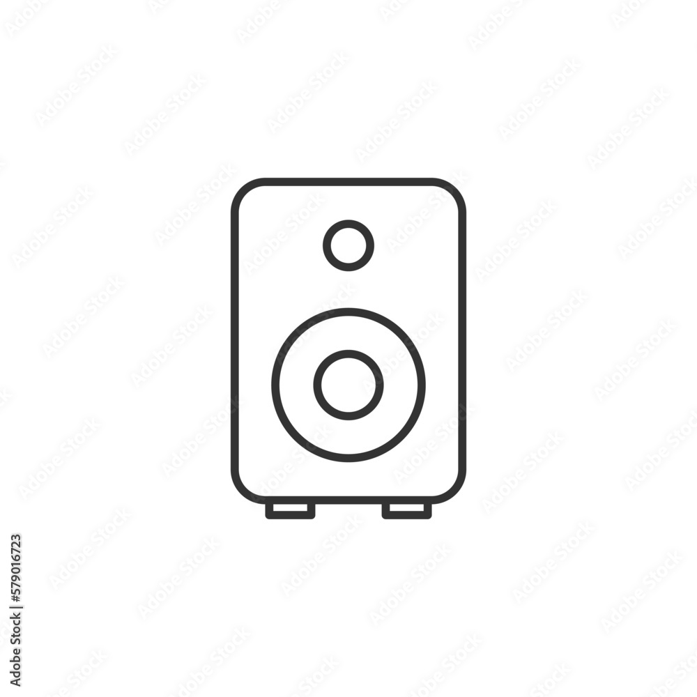 Speaker icon. Subwoofer symbol modern, simple, vector, icon for website design, mobile app, ui. Vector Illustration Speaker icon. Subwoofer symbol modern, simple, vector, icon for website design, mobile app, ui. Vector Illustration