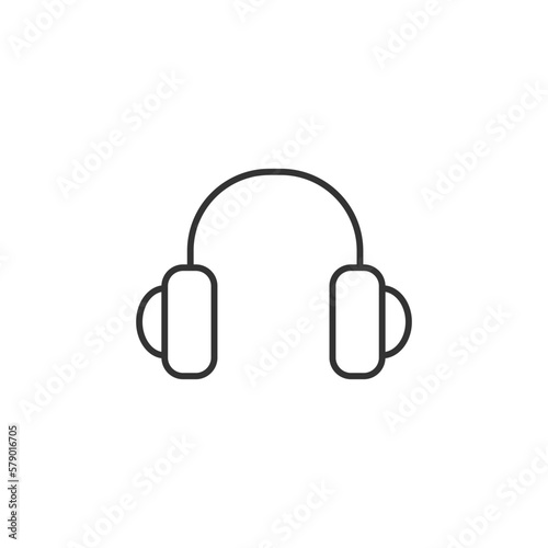 Headphone icon. Headset symbol modern, simple, vector, icon for website design, mobile app, ui. Vector Illustration