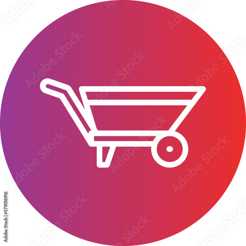 Vector Design Wheelbarrow Icon Style