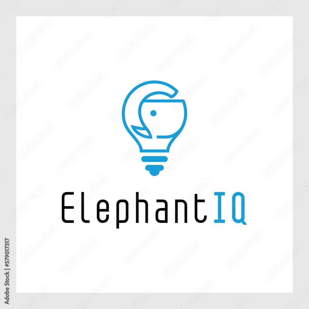 Elephant logo vector illustration. Elephant logo vector illustration.