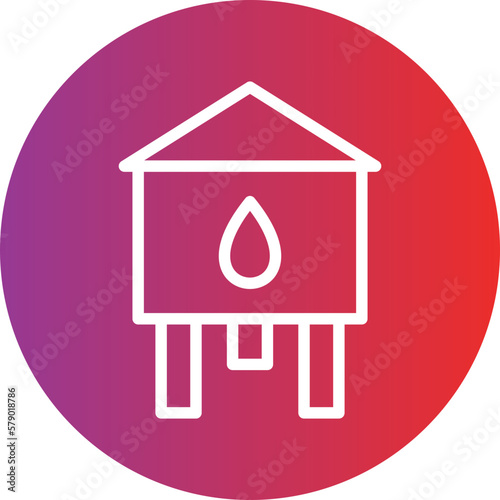 Vector Design Water Tower Icon Style
