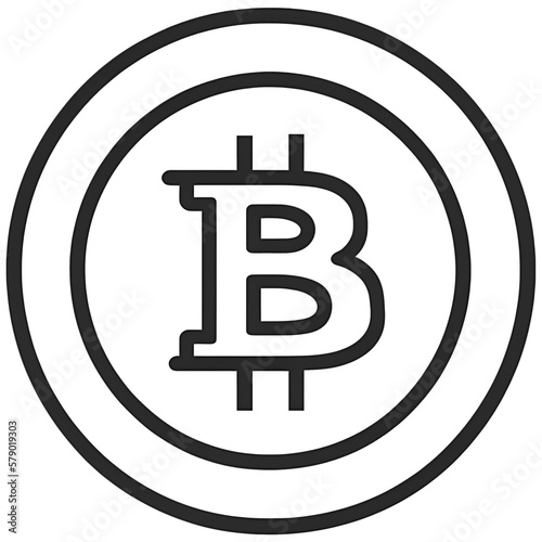 Transparent Bit Coin Logo illustration