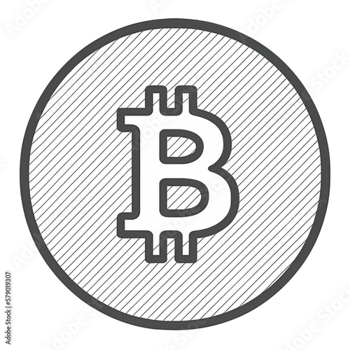 Transparent Bit Coin Logo illustration