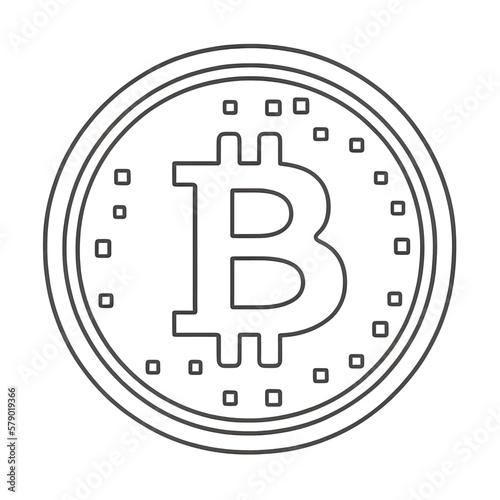 Transparent Bit Coin Logo illustration