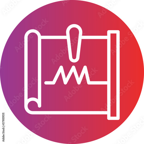 Vector Design Seismograph Icon Style