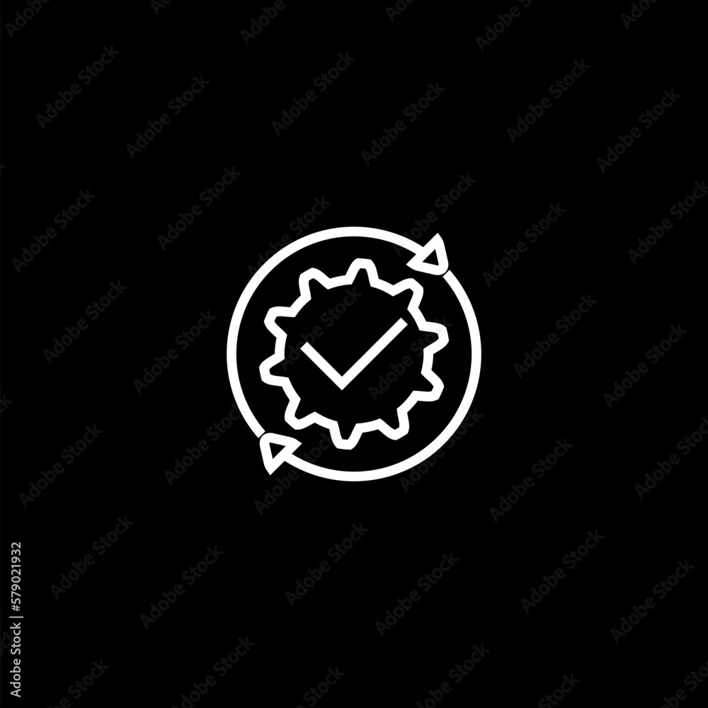 Sprint procedure operation action methodology process rotation agile nimble brisk icon isolated on black background. Sprint procedure operation action methodology process rotation agile nimble brisk icon isolated on black background.